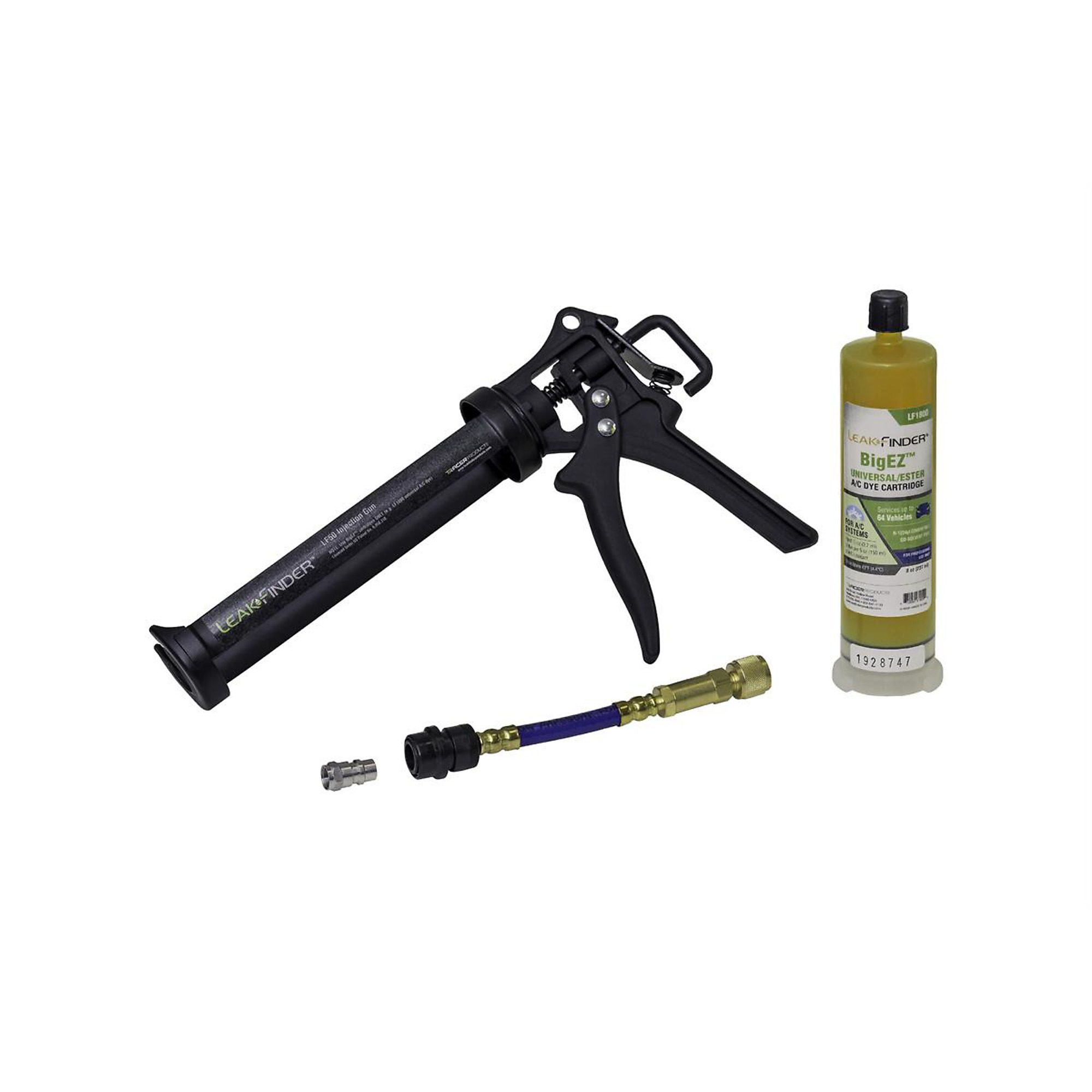Tracer Products Leakfinder Universal A/C Dye Injection Kit — Caulking Gun-Style Injector, 8 Oz. Dye Cartridge, Model# TRALF810